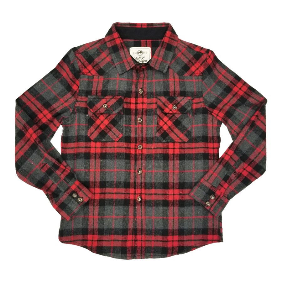 KIDS  PLAID SHIRT